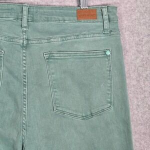 Judy Blue Women 31 High Waist 90's Straight Leg Jeans Sea Green Full Length